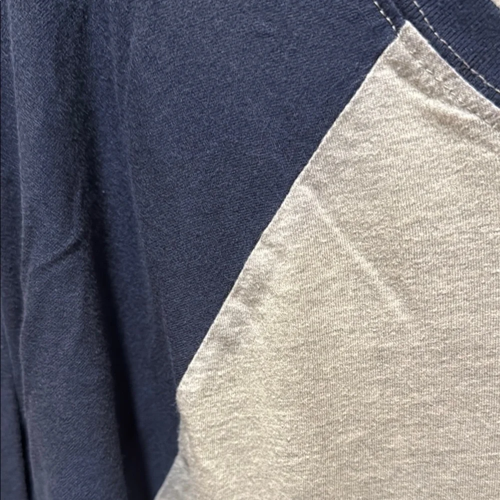 True Religion Navy and Gray Raglan Shirt